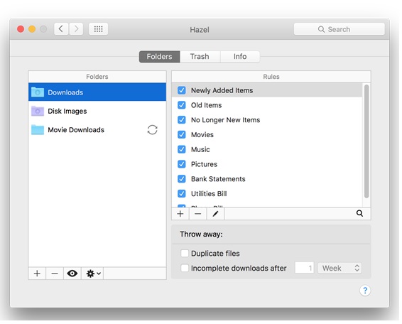 Other applications like hazel for mac 10